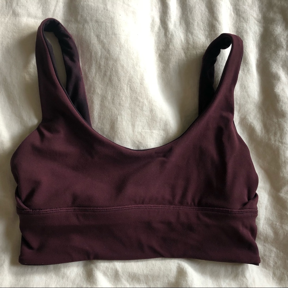 Lululemon Reversible Align Bra A-C cup 6 maroon